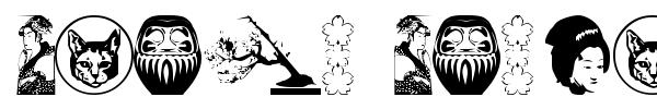 Asian Dings font preview